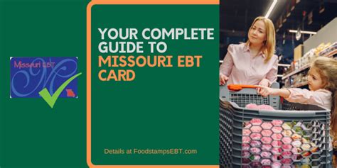 Eligibility for snap benefits depends on financial and nonfinancial criteria. Missouri EBT Card - Food Stamps EBT