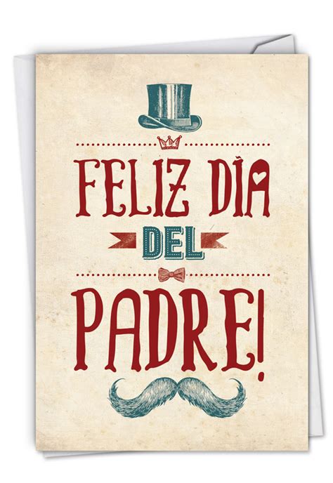 Feliz Día Del Padre Stylish Fathers Day Card