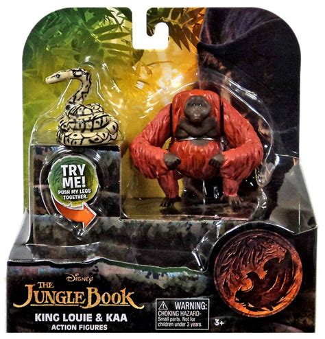 Disney The Jungle Book 2016 Movie King Louie Kaa 3 Figure 2 Pack Just