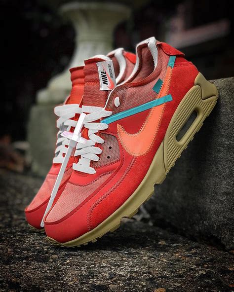 Off White X Nike Air Max 90 ‘university Red Sneaker Style