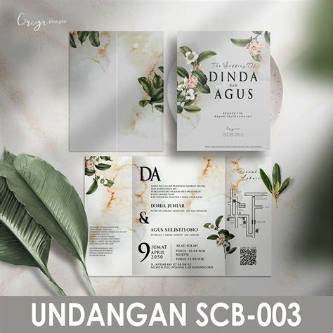 Jual Scb 003 Undangan Pernikahan Murah Blangko Undangan Griya