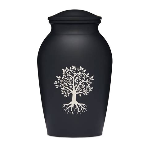 Black Tree Of Life Alloy Urn Lucentt Funeral Products