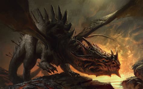 Wallpaper Fantasy Art Artwork Dragon Demon Mythology Darkness