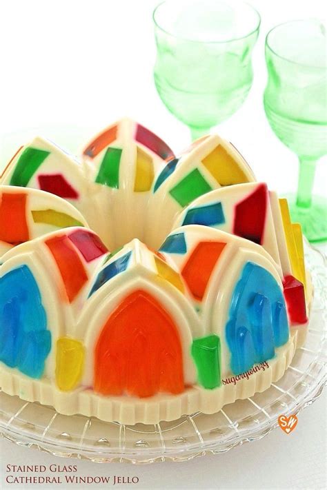 Colorful Stained Glass Cathedral Window Jello Stained Glass Cookies