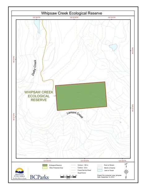 Whipsaw Creek Maps Friends Of Ecological Reserves