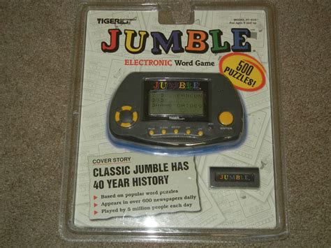 Jumble Electronic Word Game Video Game Hand Held Puzzles Fun Ages
