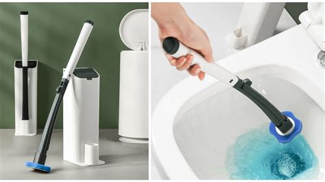 Disposable Toilet Brush With Holder