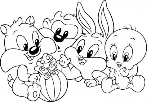 Baby Looney Tunes 55 Dibujos Animados Páginas Para Colorear