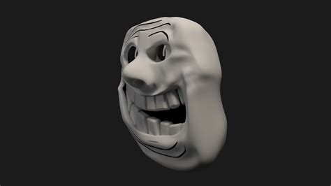 Trollface 3d Model Cgtrader