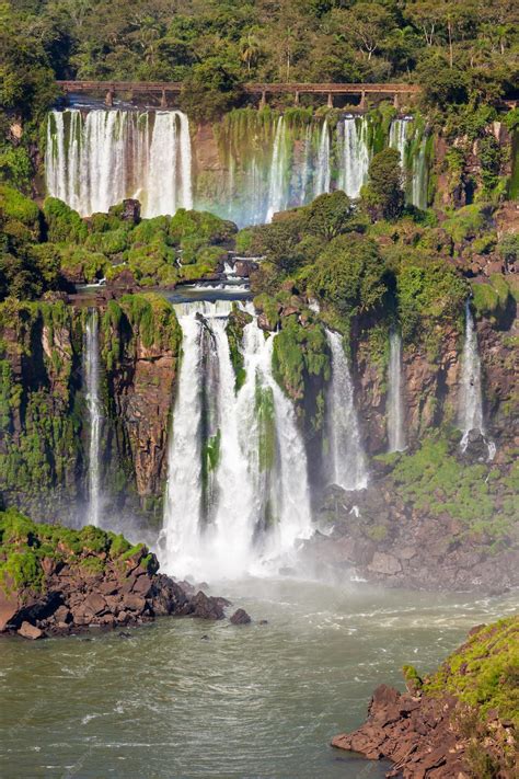 Les Chutes Diguazu Cataratas Del Iguazu Sont Des Chutes Deau De La