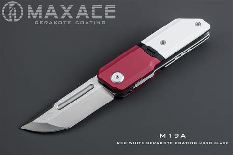 Maxace Capsule 膠囊白紅鈦柄折刀m390鋼 瑞格華·大海刀品