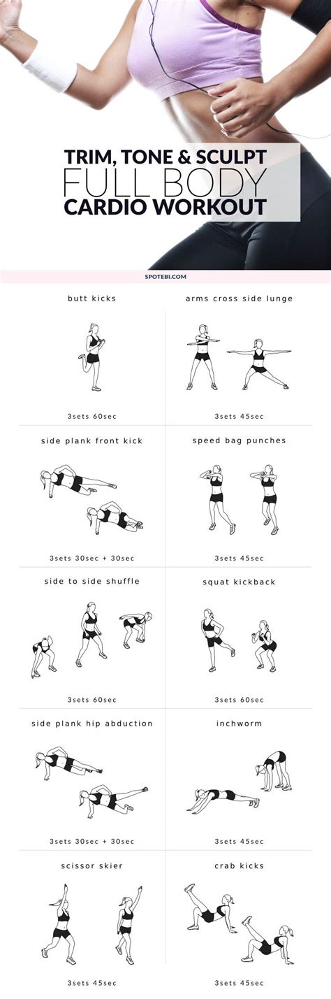Full Body Intermediate Workout Routine Full Body Cardio Full Body