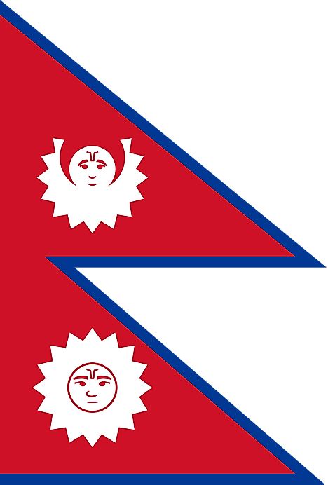 Flags Symbols And Currencies Of Nepal World Atlas