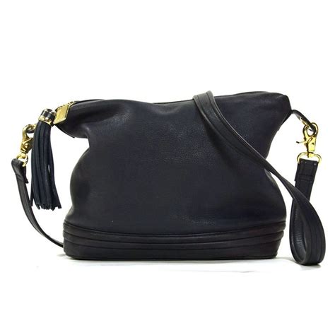 S Tignanello Navy Blue Soft Leather Hobo With Cross Body Etsy