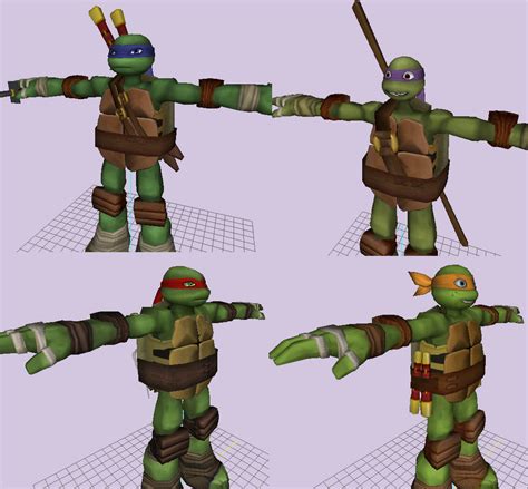 Custom Tmnt 3d Models Amature By Cry4ugly On Deviantart