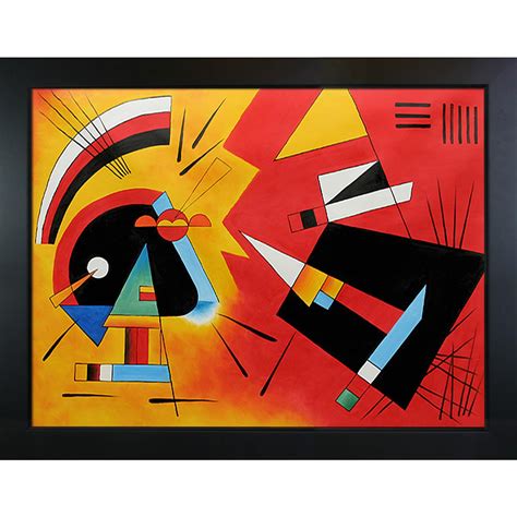 Wassily Kandinsky Black And Violet 1923 Framed Hand Painted Canvas
