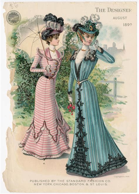 American 1899 Victorian Fashion 1899 Fashion Historical Fashion