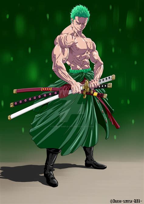 Roronoa Zoro By Darko Simple Art On Deviantart