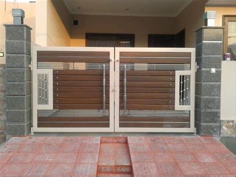 This can be stained in one of many colors. indian gate design for home | Front gate design, House ...