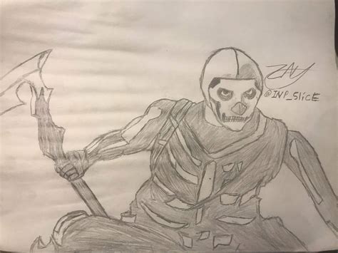 Skull Trooper Drawing Fortnite Mobile Amino