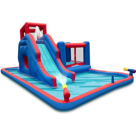 Deluxe Inflatable Water Slide Park Heavy Duty Nylon Bounce House For
