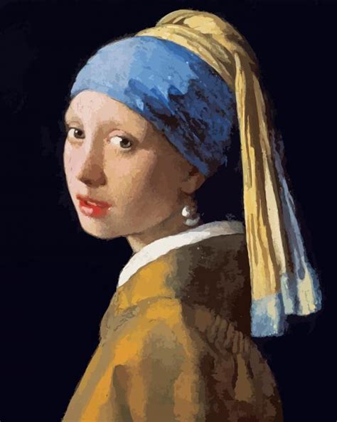 Girl With A Pearl Earring Vermeer Paint By Numbers Paint By Numbers