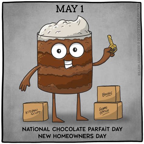 May 1 Every Year National Chocolate Parfait Day New Homeowners Day