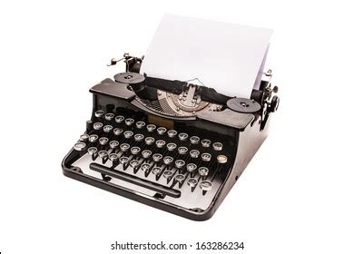 Vintage Typewriter Header Paper Isolated On Stock Photo Edit Now