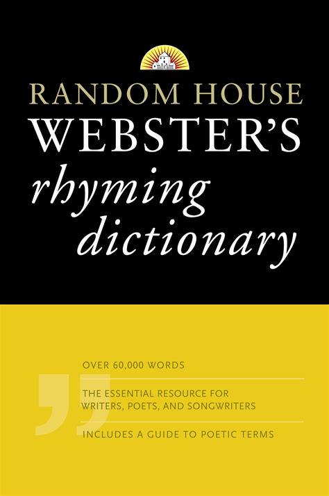 Random House Websters Rhyming Dictionary Penguin Books Australia