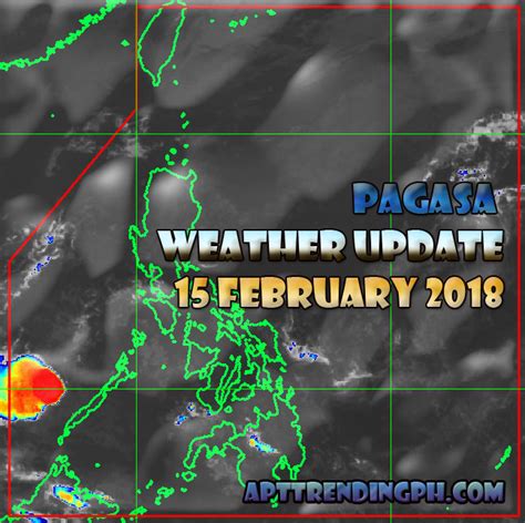 See the forecast as a table or graph. PAGASA Weather Update as of 15 February 2018. - PH Trending