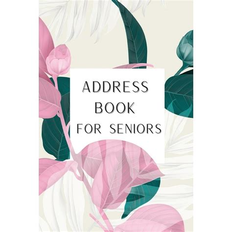 Address Book For Seniors Alphabetical Journal With Tabs Contact