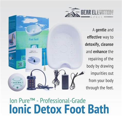 Ion Pure Professional Grade Ionic Detox Foot Bath Gear Elevation