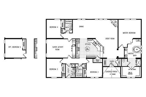4 Bedroom Modular Homes Floor Plans Clayton The Gotham 4 Bedroom 3