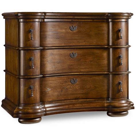 Hooker Furniture Archivist 3 Drawer Bachelors Chest In Pecan 5447 90017