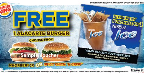 Price is quite reasonable, it is even better to get the discount from klook. I Love Freebies Malaysia: Promotions > Burger King FREE ...