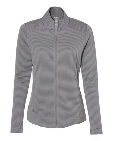 Adidas Golf Clothing A416 Womens Textured Full Zip Jacket