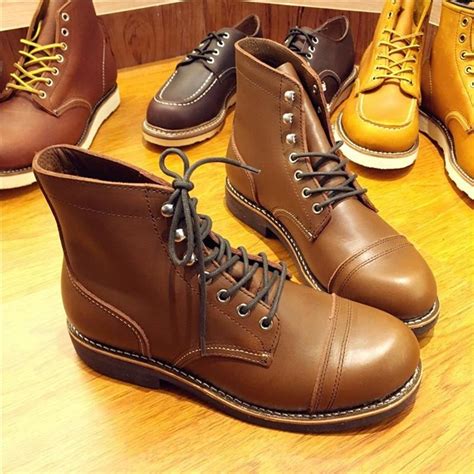 Genuine Leather Original Unisex Spring Winter Boots Men Wing Motorcycle ...