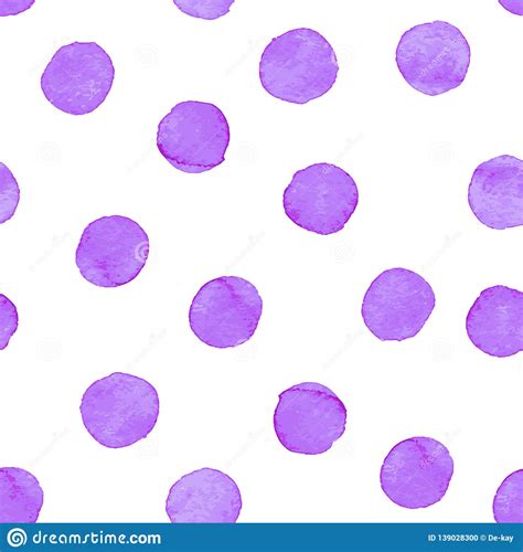 Seamless Watercolor Dots Pattern Stock Vector Illustration Of Fabric