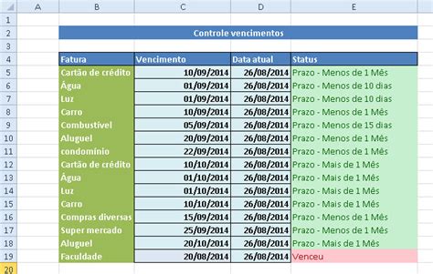 Planilha Para Controle De Datas De Vencimento No Excel 40