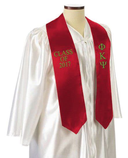 Phi Kappa Psi Embroidered Graduation Sash Stole Sale 3995 Greek Gear