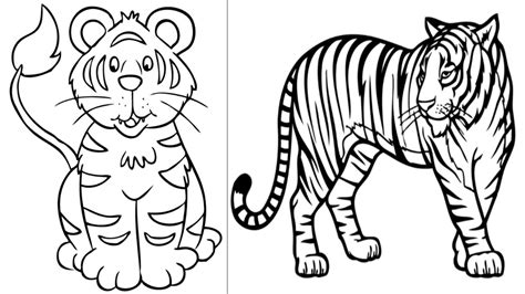 Aprender Sobre Imagem Desenhos De Tigres Br Thptnganamst Edu Vn