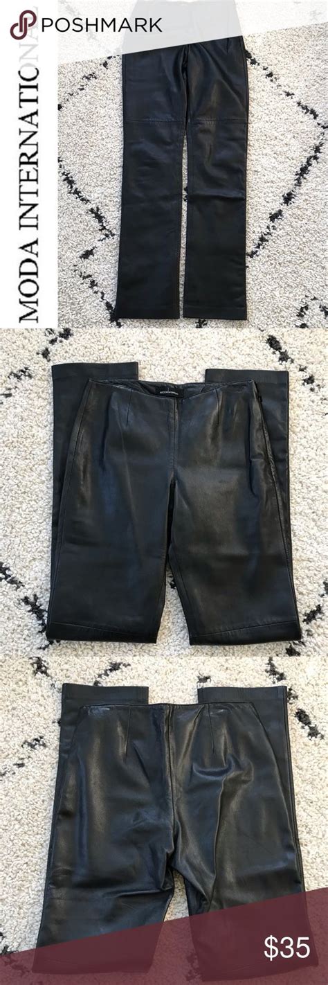 Victorias Secret Moda Black Leather Pants Tall Black Leather Pants