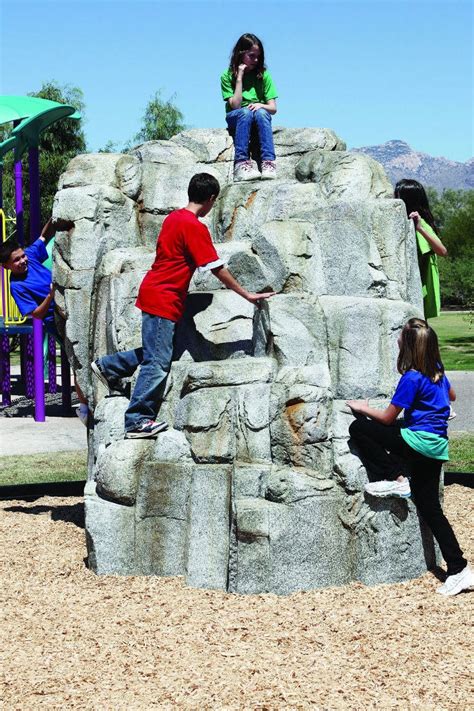 Large Granite Playground Climbing Boulder Commercial Playground Equipment Pro Playgrounds