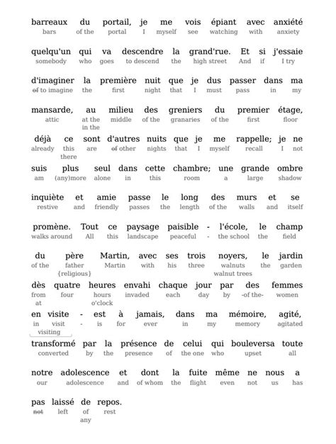 HypLern - Learn French With Le Grand Meaulnes - Interlinear PDF | Learn ...