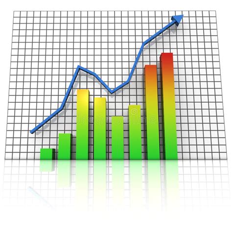 Business Statistics Graph Rising Stock Image Image 17806521