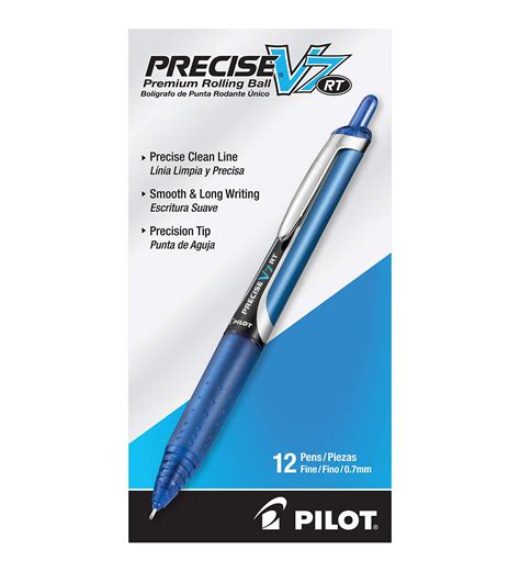 Pilot Precise V7 Rt Refillable And Retractable Liquid Ink Rolling Ball