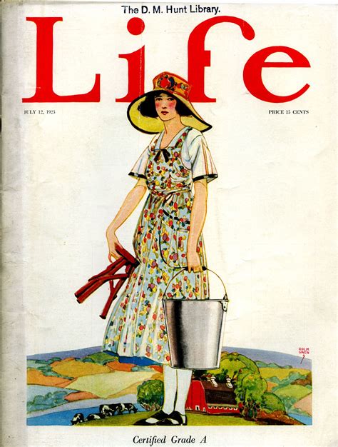 Life July 1923 Cover Art By John Holmgren Cover Art Life