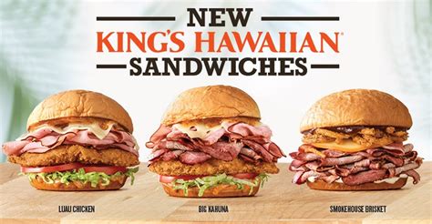 Fast Food News Arbys New Kings Hawaiian Sandwiches Kings Hawaiian