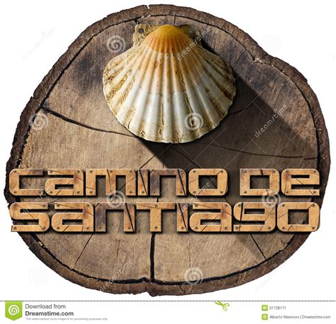 Camino De Santiago Pilgrimage Symbol Stock Illustration