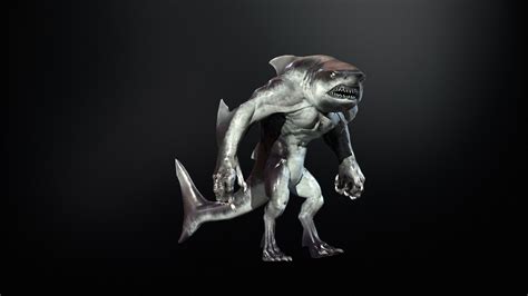 Shark Mutant 3d Model By Andryuha1981